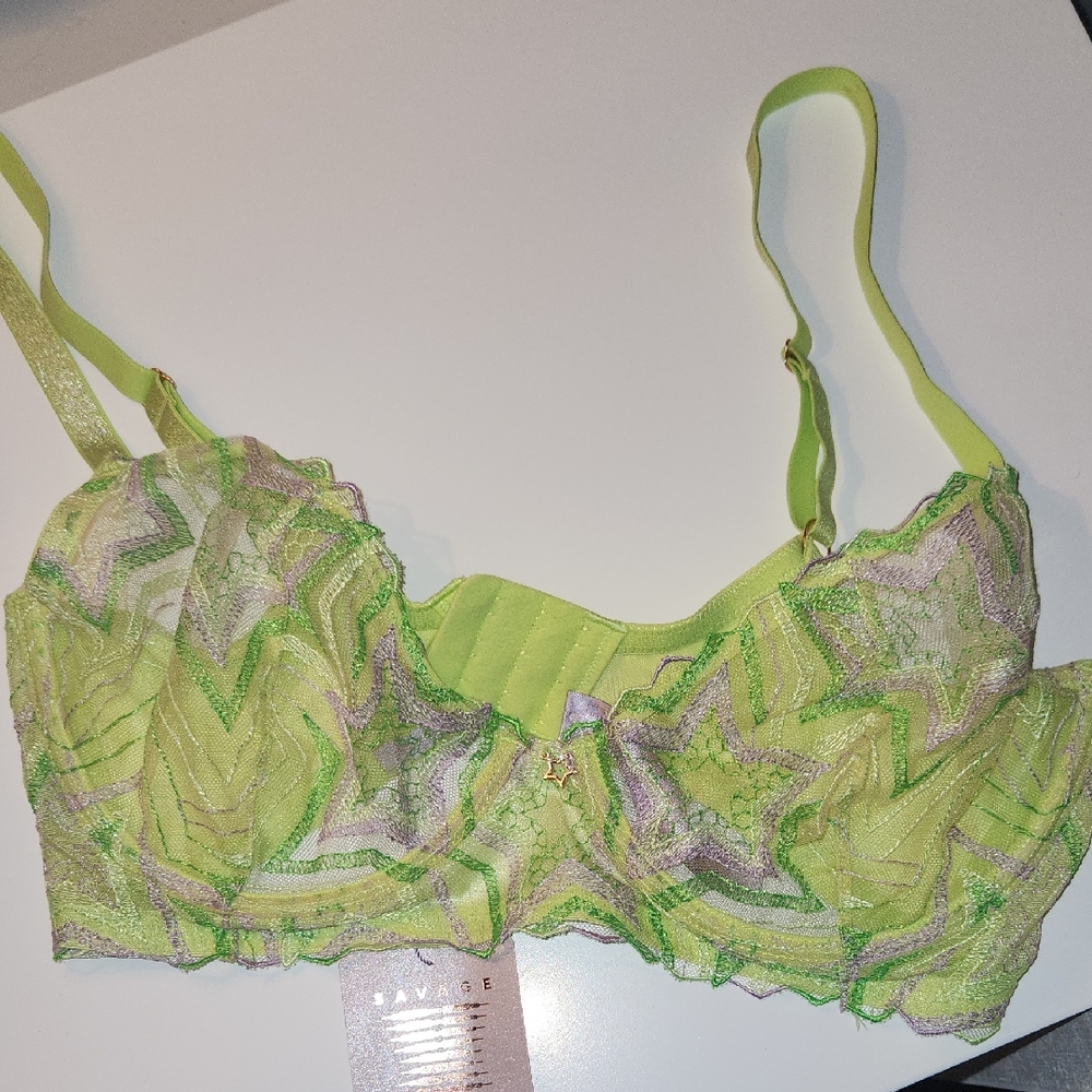 Savage X Fenty Neon Lace Bralette